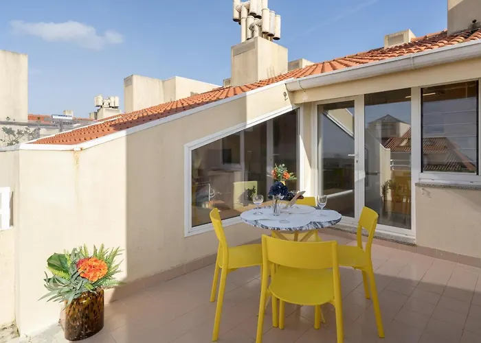 Host Wise - Stunning Modern Flat W Terrace Miramar Gaia 아파트